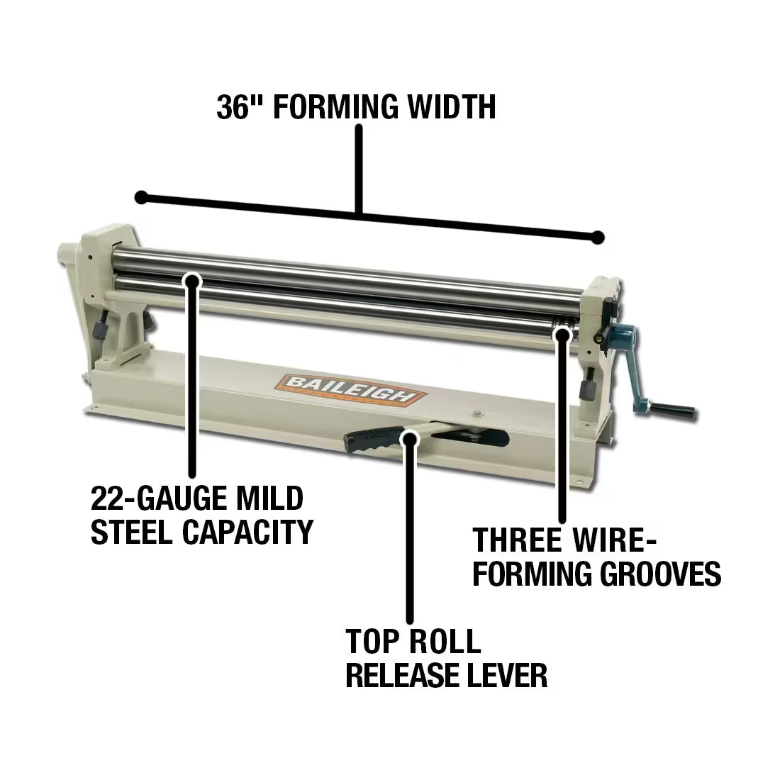 Baileigh SR-3622M Slip Roll