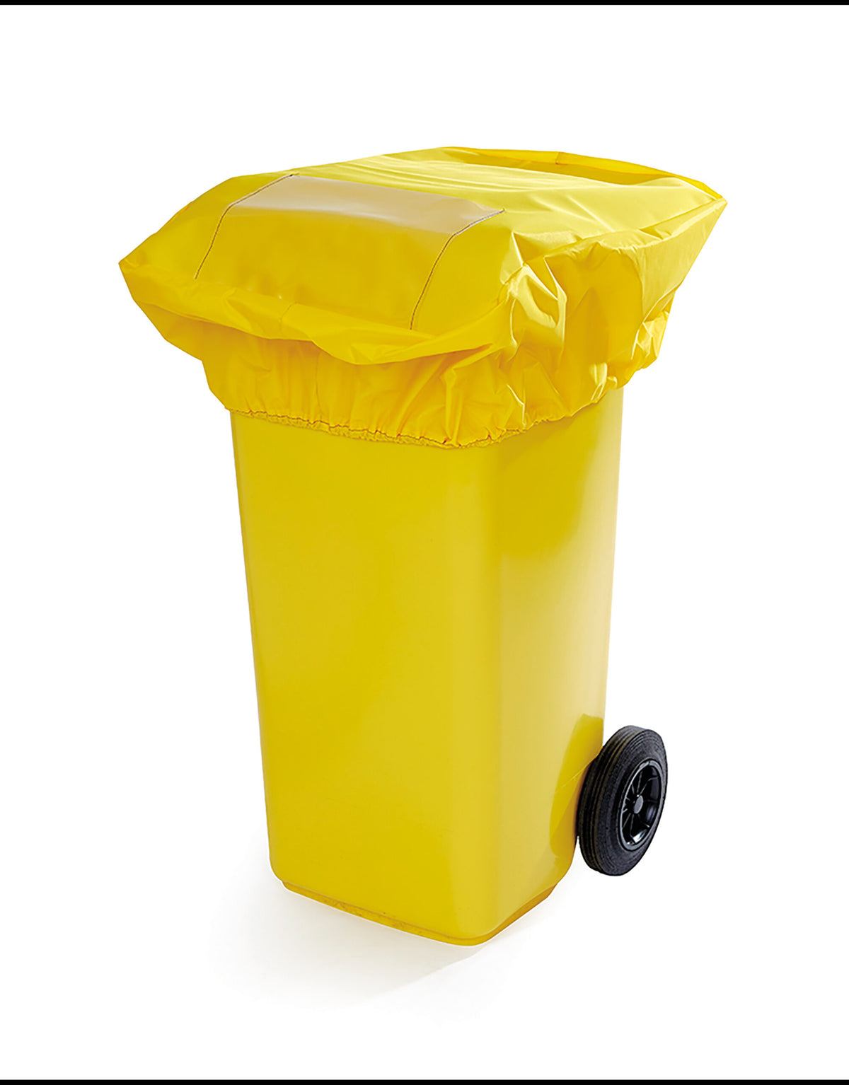 Vinyl Protector Audit Cover Yellow 120L PE 2 Wheel Bin