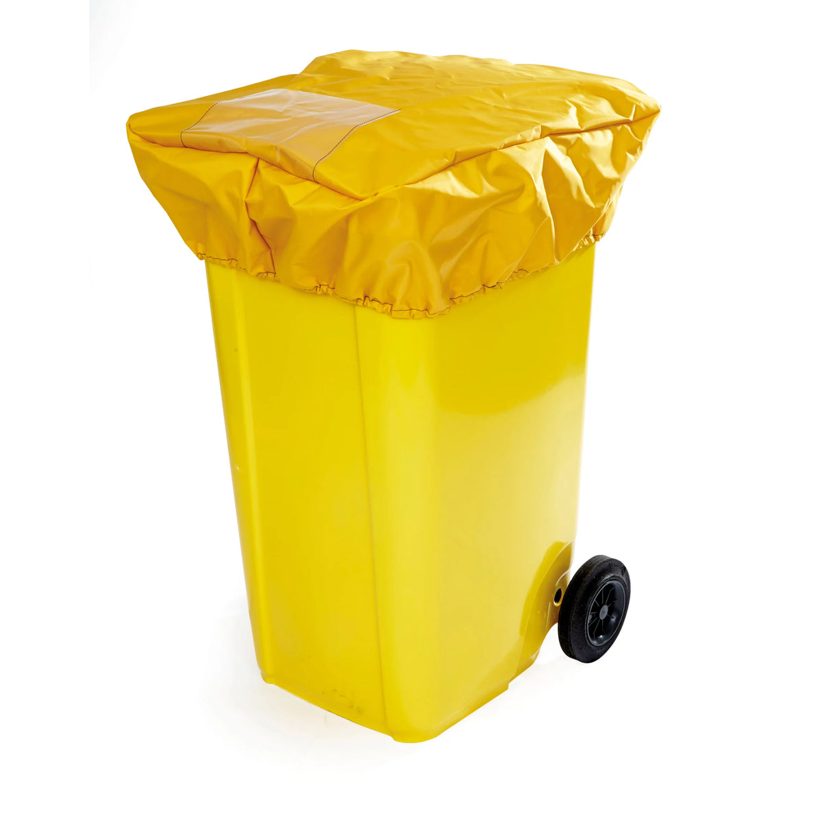 Vinyl Protector Audit Cover Yellow 240L PE 2 Wheel Bin
