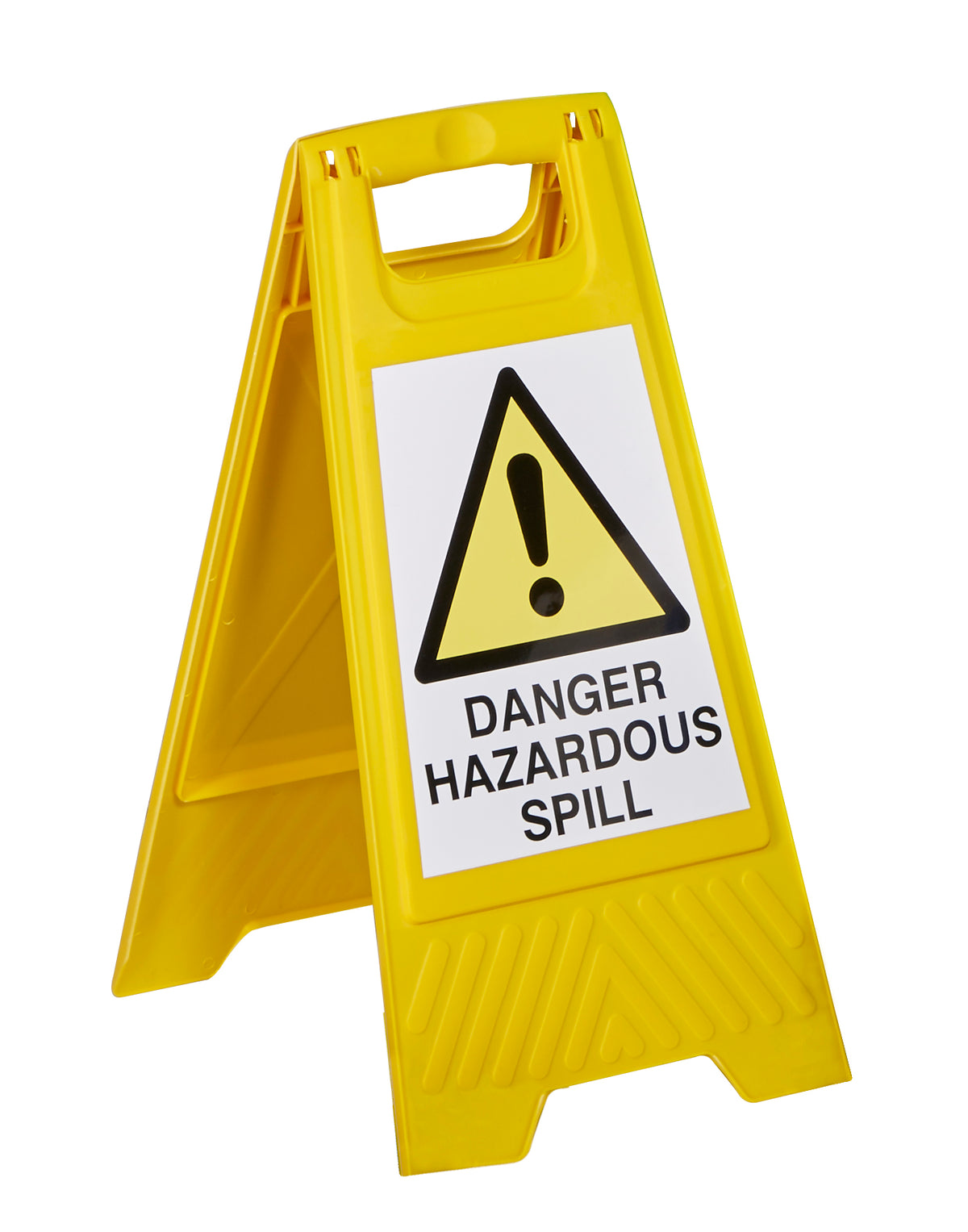 Dangerous hazardous spill floor sign