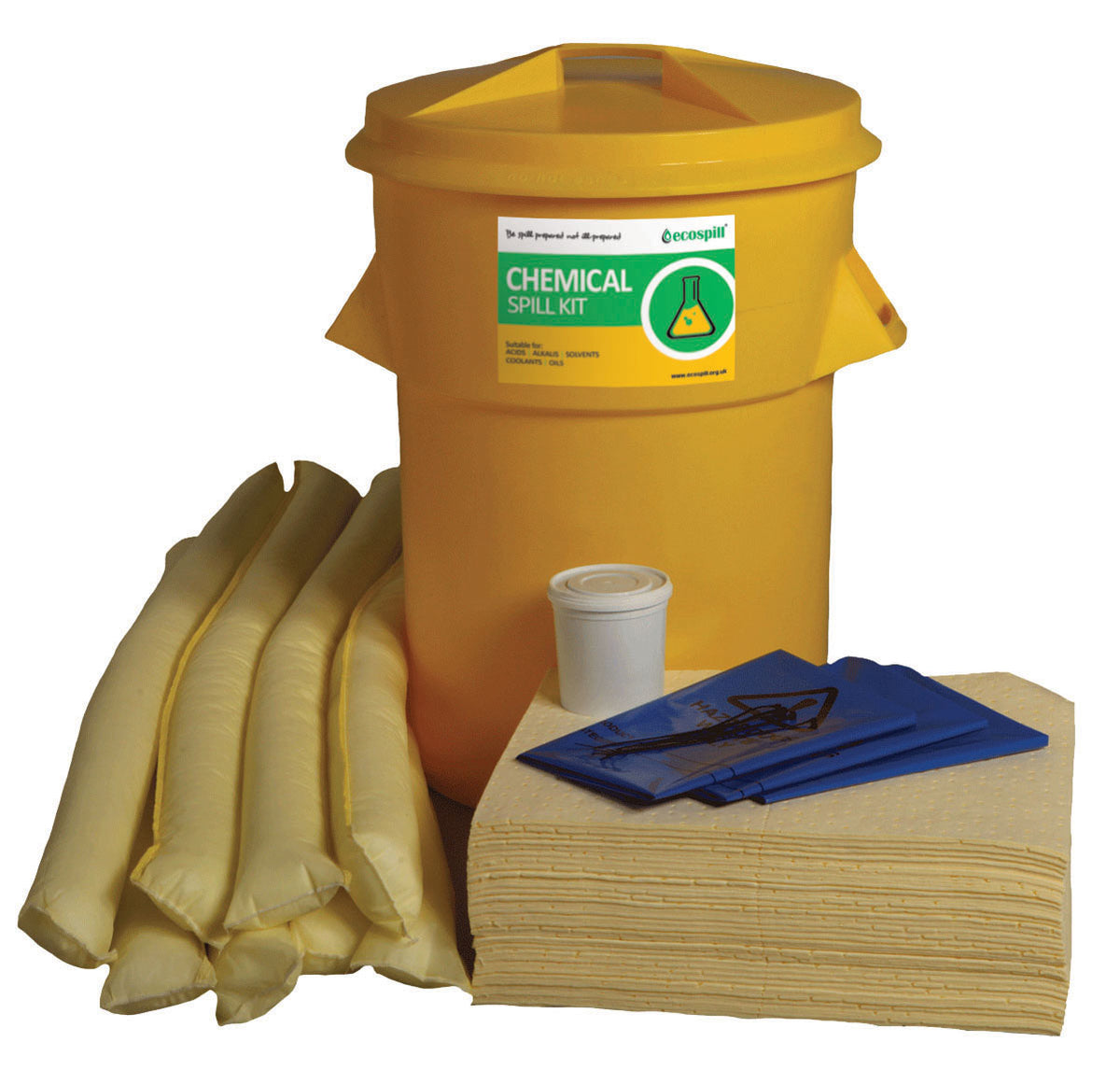 90L Chemical Spill Kit Circular PE Bin
