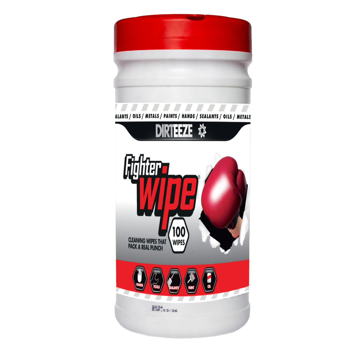 Fighter Multipurpose Trade Wipes Tub 100 of 20cm x 20cm