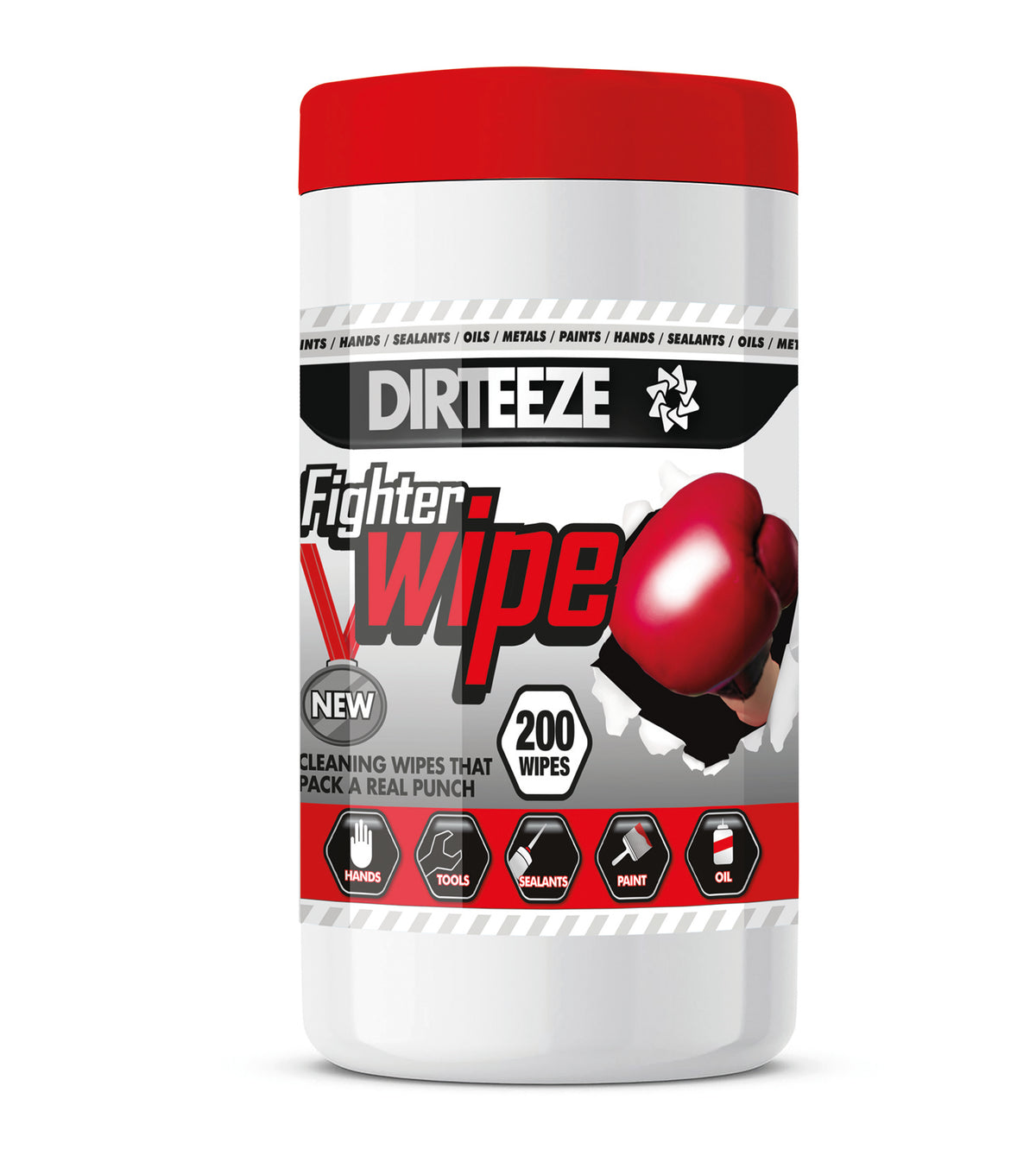 Fighter Multipurpose Trade Wipes Tub of 200 20cm x 20cm