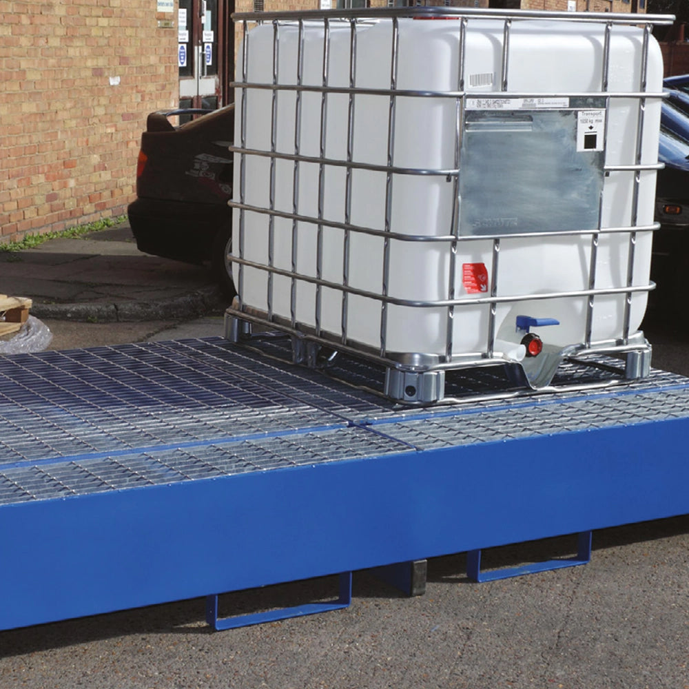 2 x IBC Metal Spill Pallet