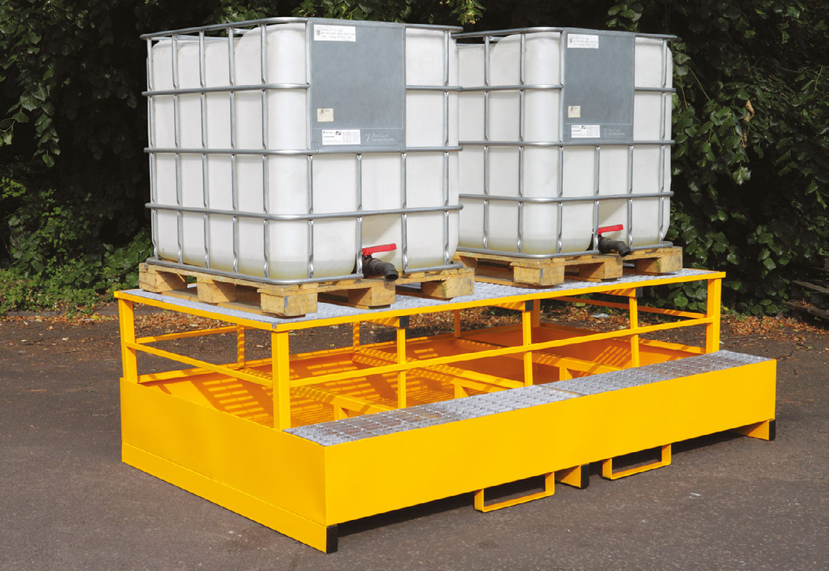 1 x IBC Metal Spill Pallet & Dispensing Frame