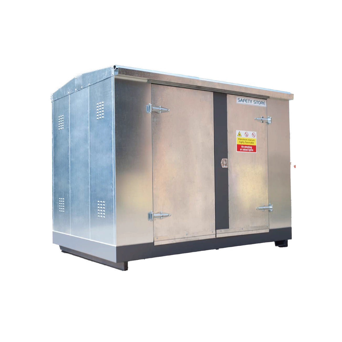 Galvanised Store With Double Doors