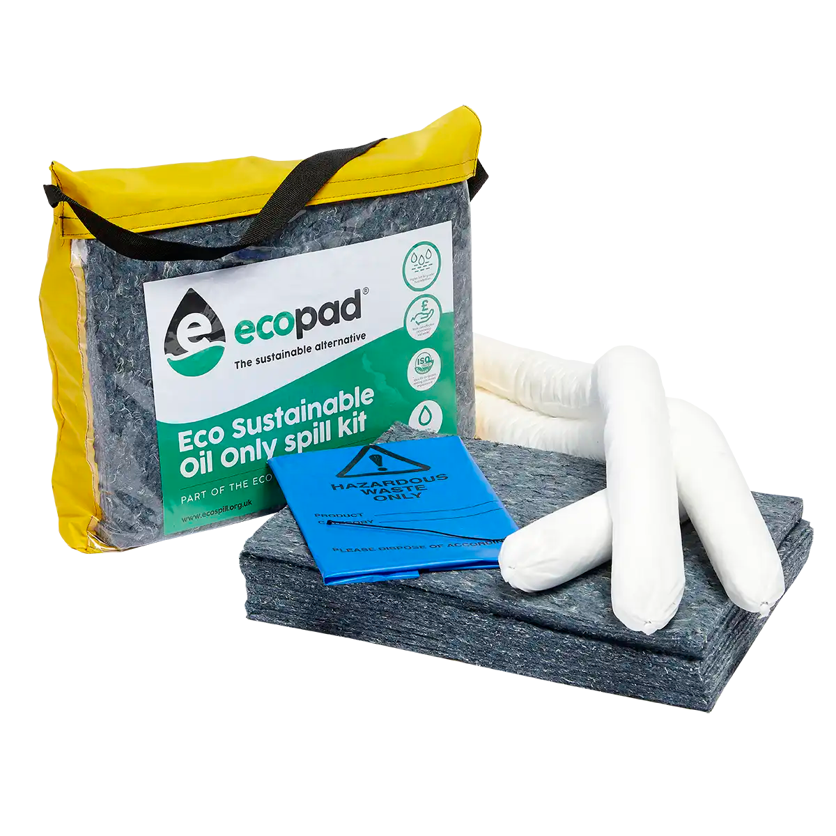 Eco Sustainable 30L Oil Only Spill Kit in Vinyl Holdall