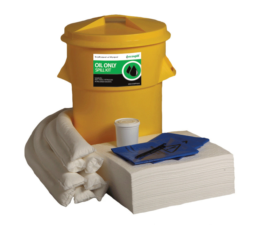 90L Oil Only Spill Kit Circular PE Bin