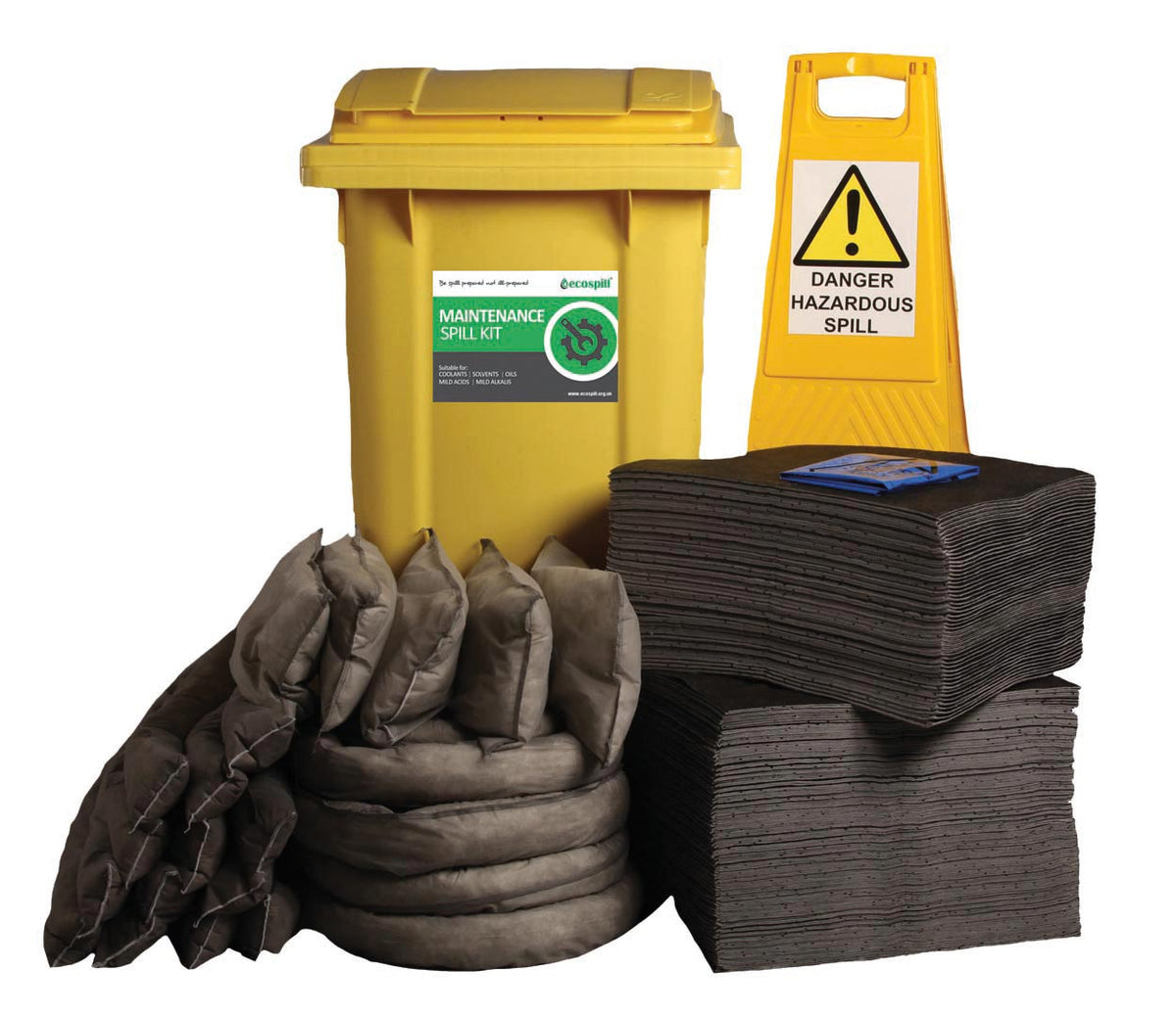 240L Maintenance Spill Kit 2 Wheel PE Bin