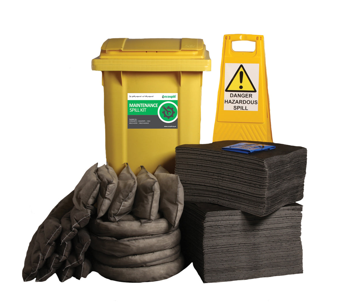 360L Maintenance Spill Kit 2 Wheel PE Bin
