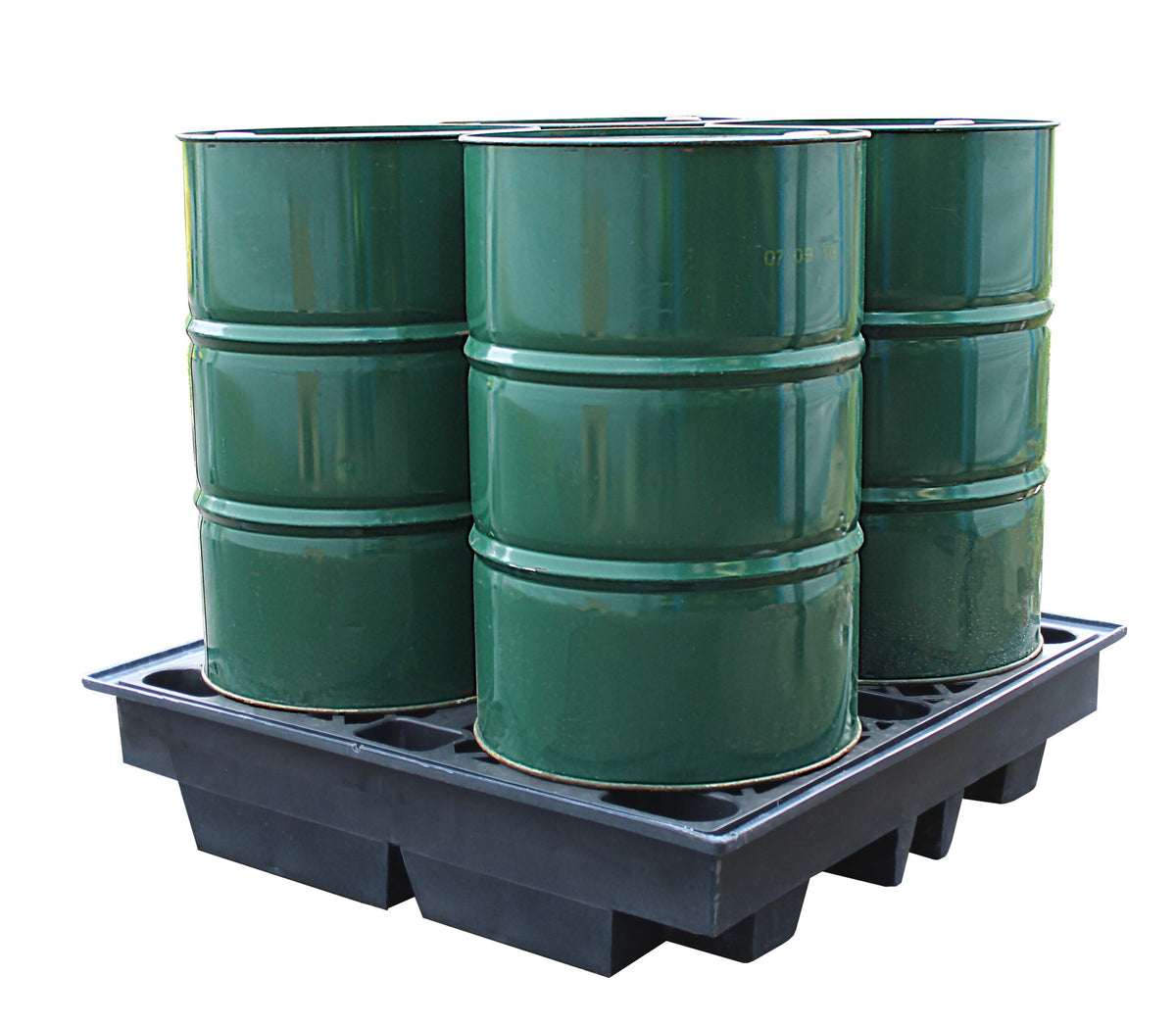 Recycled Black 4 Drum Spill Pallet