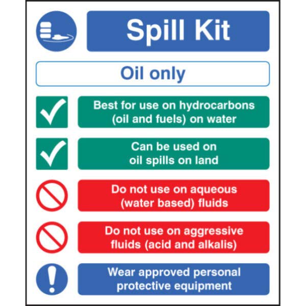 Spill Kit Oil Only SAV 300mm x 250mm