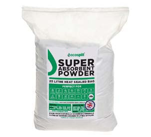 Ecospill Super Absorbent Powder 25 Litre Heat Sealed Bag